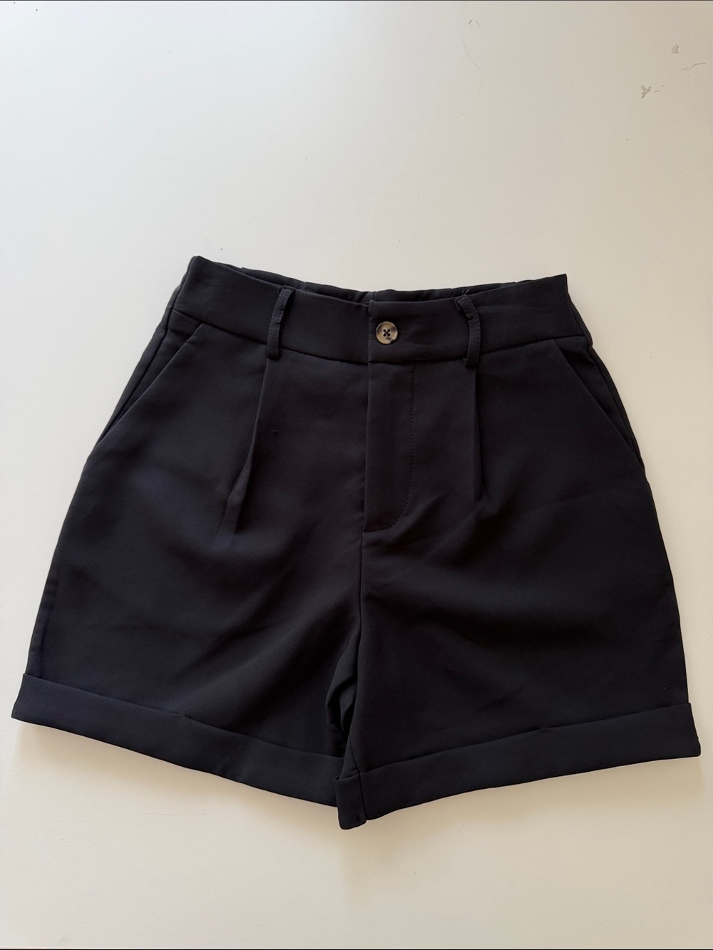 Madden NYC | Black | S| High-Waist Tailored Women’s | Shorts